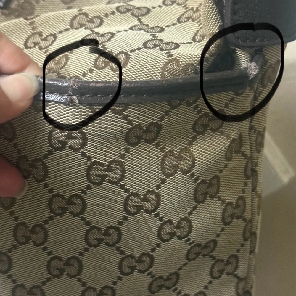 Gucci Tan Messenger Bag with Green and Red Strap - Picture 5 of 14